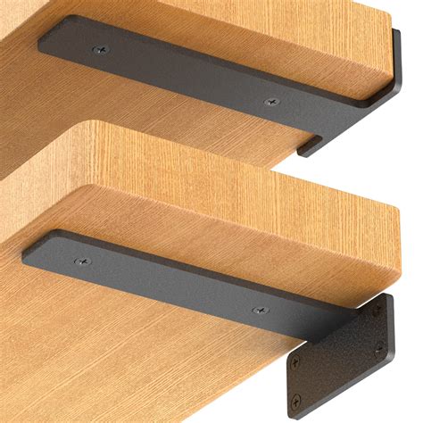 Blulu 8 Pieces Heavy Duty Shelf Support Brackets 